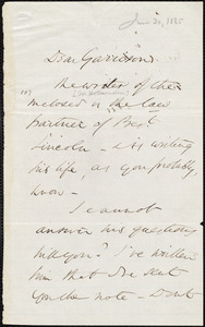 Letter from Wendell Phillips, to William Lloyd Garrison, June 30 [1865]