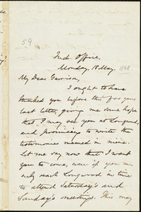 Letter from Oliver Johnson, [New York, N.Y.], to William Lloyd Garrison, 18 May [1868]