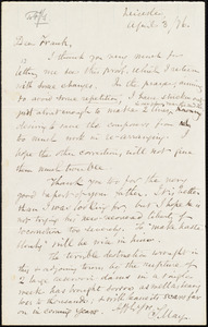 Letter from Samuel May, Jr., Leicester, [Mass.], to Francis Jackson Garrison, April 3 / [18]76