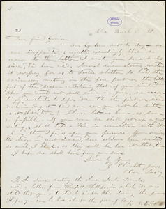Letter from Jane Elizabeth, Salem, [Ohio], to William Lloyd Garrison, March 8 - [18]47