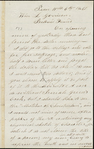 Letter from Samuel Keere, Peru, to William Lloyd Garrison, [November] 6th 1868