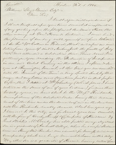 Letter from Hiram Knapp, Boston, [Mass.], to William Lloyd Garrison, Feb[ruary] 5. 1866