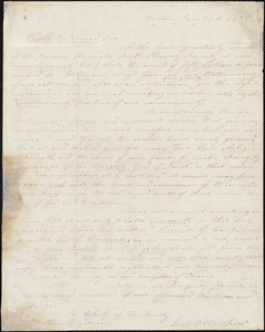 Letter from Lucy M. Ball, Boston, [Mass.], to William Lloyd Garrison, Jan[uary] 30th 1836