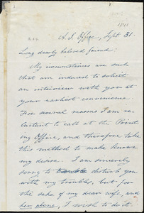 Letter from Isaac Knapp, [Boston, Mass.], to William Lloyd Garrison, [October 1, 1841]