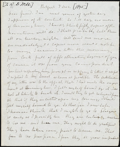 Letter from Frederick Douglass, Belfast [Ireland], to Richard Davis Webb, 7 Dec. [1845]