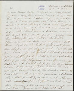 Letter from Frederick Douglass, Kilmarnock (Scotland), to Richard Davis Webb, 29 March 1846