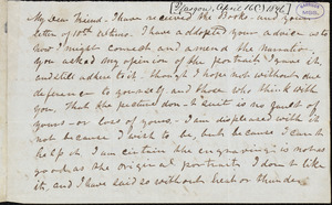 Letter from Frederick Douglass, [Glasgow [Scotland], to Richard Davis Webb, [April 16? 1846]
