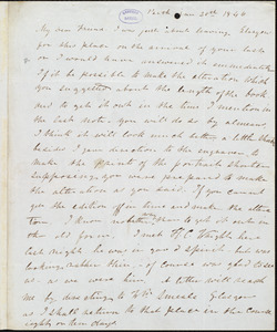 Letter from Frederick Douglass, Perth [Scotland], to Richard Davis Webb, Jan 20th 1846