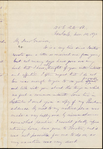 Letter from Oliver Johnson, New York, [N.Y.], to William Lloyd Garrison, Nov[ember] 14, 1871