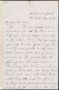 Letter from Oliver Johnson, New York, [N.Y.], to William Lloyd Garrison, May 12, 1872