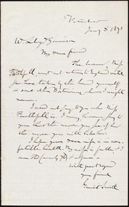 Letter from Gerrit Smith, Peterboro, [N.Y.], to William Lloyd Garrison, Jan[uar]y 8 1873
