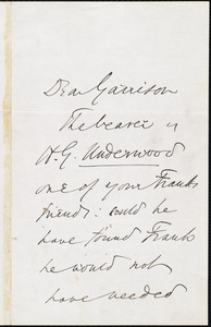 Letter from Wendell Phillips, to William Lloyd Garrison, 12 Jan[uar]y [18]73