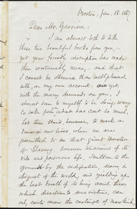 Letter from Samuel May, Jr., Boston, [Mass.], to William Lloyd Garrison, Jan. 18, 1867