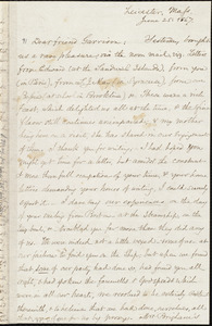 Letter from Samuel May, Jr., Leicester, Mass., to William Lloyd Garrison, June 25, 1867