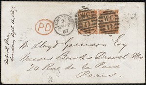 Letter from Robert Rae, London, to William Lloyd Garrison, Sept 12, 1867