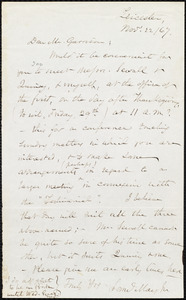 Letter from Samuel May, Jr., Leicester [Mass.], to William Lloyd Garrison, Nov. 22 / [18]67