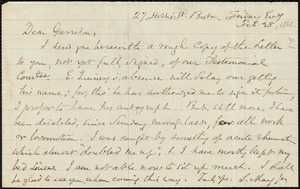 Letter from Samuel May, Jr., Boston, [Mass.], to William Lloyd Garrison, Feb. 28, 1868