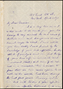 Letter from Oliver Johnson, New York, [N.Y.], to William Lloyd Garrison, April 1, 1871