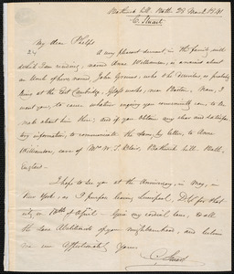 Letter from Charles Stuart, Bath, to Amos Augustus Phelps, 28 March 1841