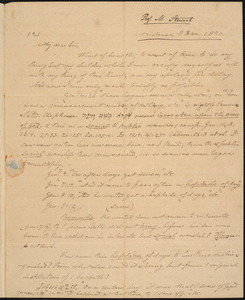 Letter from Moses Stuart, Andover, to Amos Augustus Phelps, 8 Dec. 1840