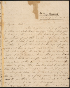 Letter from Emily Sturtevant, New Bedford, to Amos Augustus Phelps, Jan 21. 1839