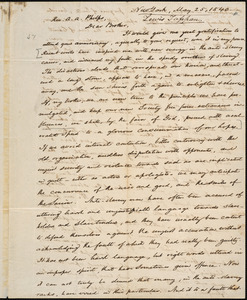 Letter from Lewis Tappan, New York, to Amos Augustus Phelps, 1840 May 25