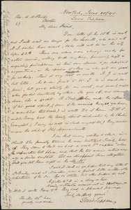 Letter from Lewis Tappan, New York, to Amos Augustus Phelps, 1840 June 20