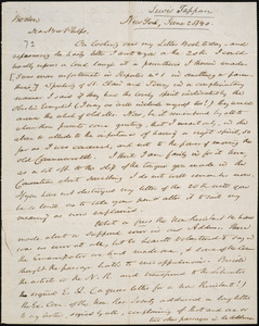Letter from Lewis Tappan, New York, to Amos Augustus Phelps, 1840 June 25