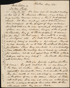 Letter from Lewis Tappan, New York, to Amos Augustus Phelps, 1841 May 18