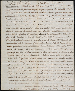 Letter from Lewis Tappan, New York, to Amos Augustus Phelps, 1844 January 16
