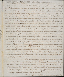 Letter from Lewis Tappan, Brooklyn, to Amos Augustus Phelps, 1845 April 13