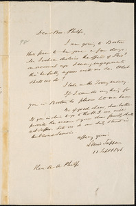 Letter from Lewis Tappan, New York, to Amos Augustus Phelps, 1846 September 11