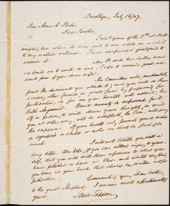 Letter from Lewis Tappan, Brooklyn, to Amos Augustus Phelps, 1847 July 16