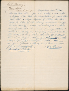 Letter from C. T. Tenney, Georgetown, to Amos Augustus Phelps, 1841 November 6