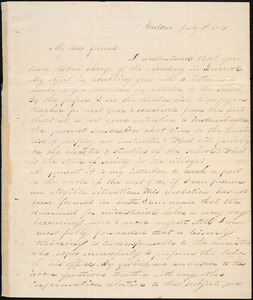 Letter from William Thompson, Andover, to Amos Augustus Phelps, 1828 July 1st