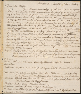 Letter from Stephen Thurston, West Prospect, to Amos Augustus Phelps, 1834 December 30