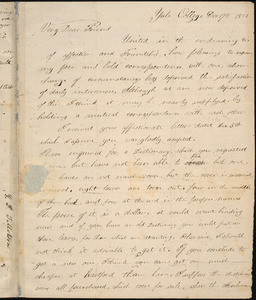 Letter from George Jeffrey Tillotson, [New Haven], to Amos Augustus Phelps, 1821 December 17