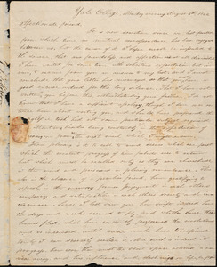 Letter from George Jeffrey Tillotson, [New Haven], to Amos Augustus Phelps, 1822 August 5