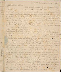Letter from George Jeffrey Tillotson, [New Haven], to Amos Augustus Phelps, 1823 March 2