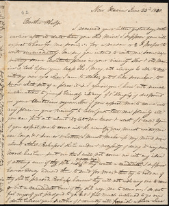 Letter from George Jeffrey Tillotson, New Haven, to Amos Augustus Phelps, 1830 June 22