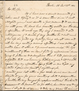 Letter from George Jeffrey Tillotson, Berlin, [Conn.], to Amos Augustus Phelps, 1831 Jan[uar]y 25th