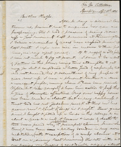Letter from George Jeffrey Tillotson, Brooklyn, [Conn.], to Amos Augustus Phelps, 1841 Ap[ri]l 14th