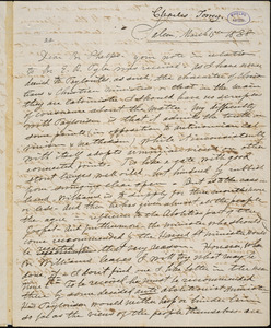 Letter from Charles Turner Torrey, Salem, [Mass.], to Amos Augustus Phelps, 1838 March 15th