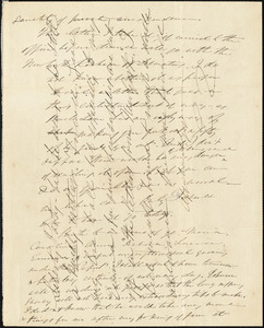 Partial letter from Edmund Quincy to Maria Weston Chapman, [1842 June 9?]