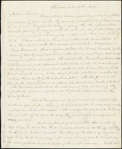 Letter from Lucretia Mott, Philad[elphi]a, [Penn.], to Maria Weston Chapman, 11 mo[nth] 30th [day] 1842