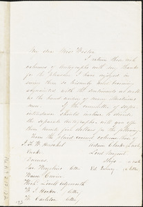 Letter from Elizabeth Rotch Arnold to Miss Weston, Saturday, Dec. 2