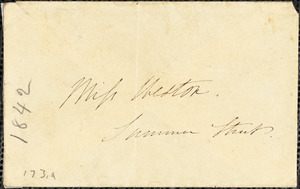 Letter from Edmund Quincy, Dedham, [Mass.], to Caroline Weston, Dec. 30, [18]42