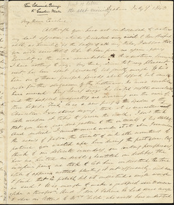 Letter from Edmund Quincy, Dedham, [Mass.], to Caroline Weston, July 9, 1843