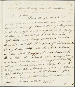 Letter from Hervey Eliphaz Weston, Anti Slavery room, 25 Cornhill, [Boston, Mass.], to Deborah Weston, [1841?]