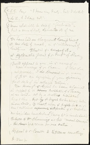 Notes of a meeting by Samuel May, Jr., [Worcester, Mass.?], October, 1842
